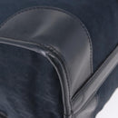 Christian Dior Trotter Canvas Hand Bag Navy Gold Auth 193521A-12
