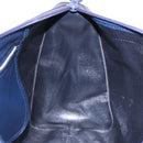 Christian Dior Trotter Canvas Hand Bag Navy Gold Auth 193521A-17