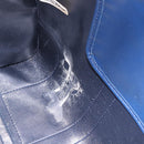 Christian Dior Trotter Canvas Hand Bag Navy Gold Auth 193521A-20