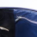Christian Dior Trotter Canvas Hand Bag Navy Gold Auth 193521A-21