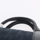 Christian Dior Trotter Canvas Hand Bag Navy Gold Auth 193521A-8