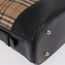 Burberrys Nova Check Shoulder Bag Canvas Beige Gold Auth 193522-14