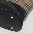 Burberrys Nova Check Shoulder Bag Canvas Beige Gold Auth 193522-15
