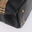 Burberrys Nova Check Shoulder Bag Canvas Beige Gold Auth 193522-16