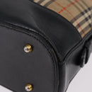 Burberrys Nova Check Shoulder Bag Canvas Beige Gold Auth 193522-9