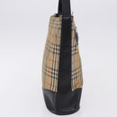Burberrys Nova Check Shoulder Bag Canvas Beige Gold Auth 193522-3