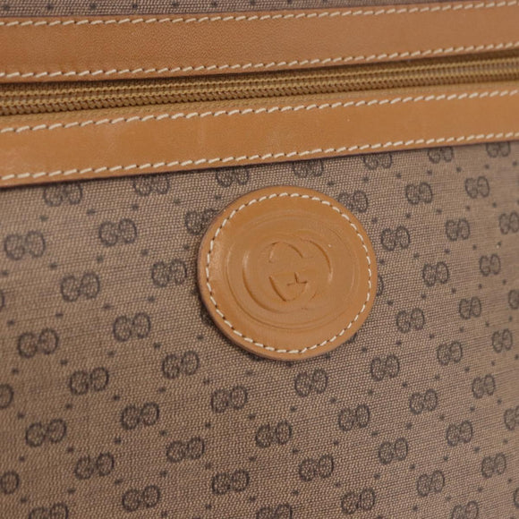 GUCCI Micro GG Supreme Shoulder Bag PVC Beige Gold 001 56 0942 Auth 193523