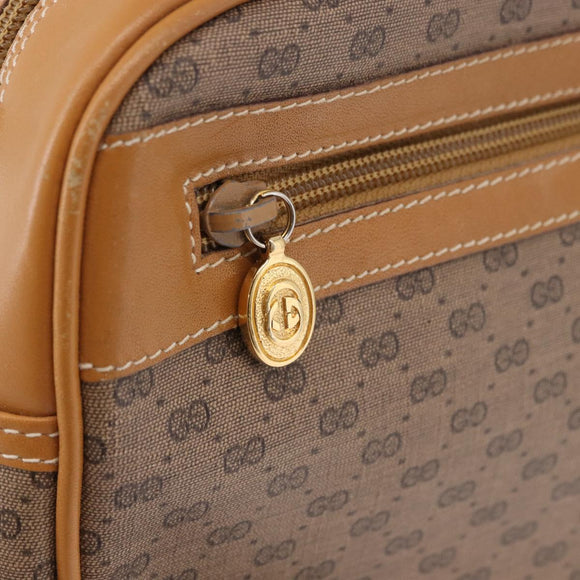 GUCCI Micro GG Supreme Shoulder Bag PVC Beige Gold 001 56 0942 Auth 193523