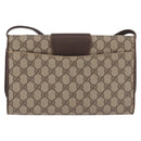 GUCCI GG Supreme Shoulder Bag PVC Beige Gold 904 02 050 Auth 193524-3