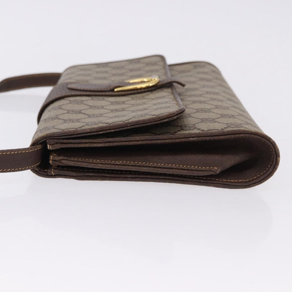 GUCCI GG Supreme Shoulder Bag PVC Beige Gold 904 02 050 Auth 193524