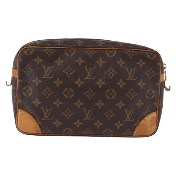 LOUIS VUITTON Monogram Compiegne 28 Clutch Bag M51845 LV Auth 193526