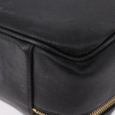 CHANEL COCO Mark Vanity Hand Bag Caviar Skin Black Gold CC Auth 193527-13