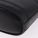CELINE Shoulder Bag Leather Black Gold Auth 193528-14