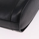 CELINE Shoulder Bag Leather Black Gold Auth 193528-15