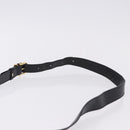 CELINE Shoulder Bag Leather Black Gold Auth 193528-8