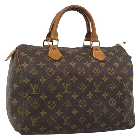 LOUIS VUITTON Monogram Speedy 30 Hand Bag M41526 LV Auth 193529