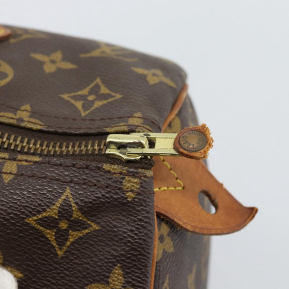 LOUIS VUITTON Monogram Speedy 30 Hand Bag M41526 LV Auth 193529