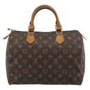 LOUIS VUITTON Monogram Speedy 30 Hand Bag M41526 LV Auth 193529-3