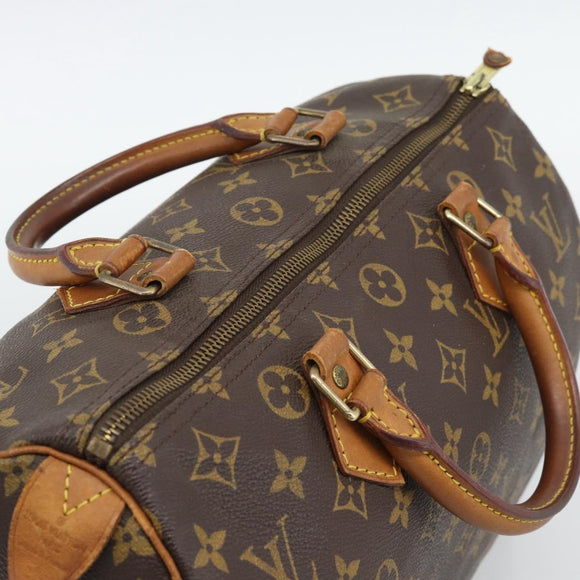LOUIS VUITTON Monogram Speedy 30 Hand Bag M41526 LV Auth 193529