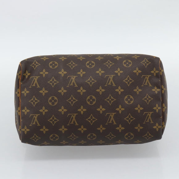 LOUIS VUITTON Monogram Speedy 30 Hand Bag M41526 LV Auth 193529