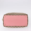 GUCCI GG Canvas Tote Bag Beige Gold 120836 Auth 193531-6
