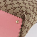 GUCCI GG Canvas Tote Bag Beige Gold 120836 Auth 193531-16