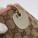 GUCCI GG Canvas Tote Bag Beige Gold 120836 Auth 193531-19