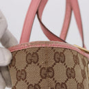 GUCCI GG Canvas Tote Bag Beige Gold 120836 Auth 193531-4