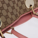 GUCCI GG Canvas Tote Bag Beige Gold 120836 Auth 193531-8