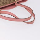GUCCI GG Canvas Tote Bag Beige Gold 120836 Auth 193531-9