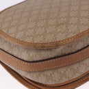 CELINE Macadam Canvas Shoulder Bag PVC Beige Gold Auth 193532-12