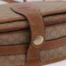 CELINE Macadam Canvas Shoulder Bag PVC Beige Gold Auth 193532-14