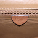 CELINE Macadam Canvas Shoulder Bag PVC Beige Gold Auth 193532-16