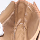 CELINE Macadam Canvas Shoulder Bag PVC Beige Gold Auth 193532-18