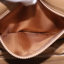 CELINE Macadam Canvas Shoulder Bag PVC Beige Gold Auth 193532-22