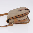 CELINE Macadam Canvas Shoulder Bag PVC Beige Gold Auth 193532-5