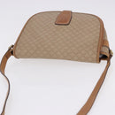 CELINE Macadam Canvas Shoulder Bag PVC Beige Gold Auth 193532-6