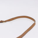 CELINE Macadam Canvas Shoulder Bag PVC Beige Gold Auth 193532-8