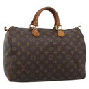 LOUIS VUITTON Monogram Speedy 35 Hand Bag M41524 LV Auth 193533-1