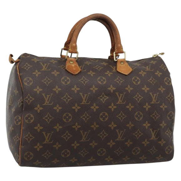 LOUIS VUITTON Monogram Speedy 35 Hand Bag M41524 LV Auth 193533