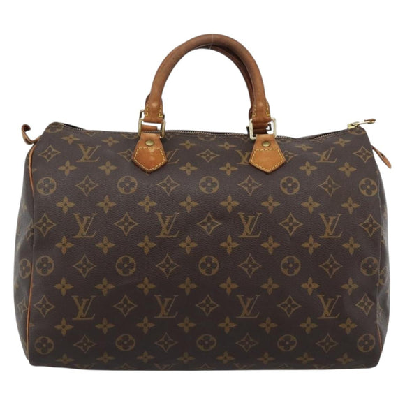 LOUIS VUITTON Monogram Speedy 35 Hand Bag M41524 LV Auth 193533