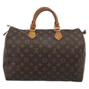 LOUIS VUITTON Monogram Speedy 35 Hand Bag M41524 LV Auth 193533-2