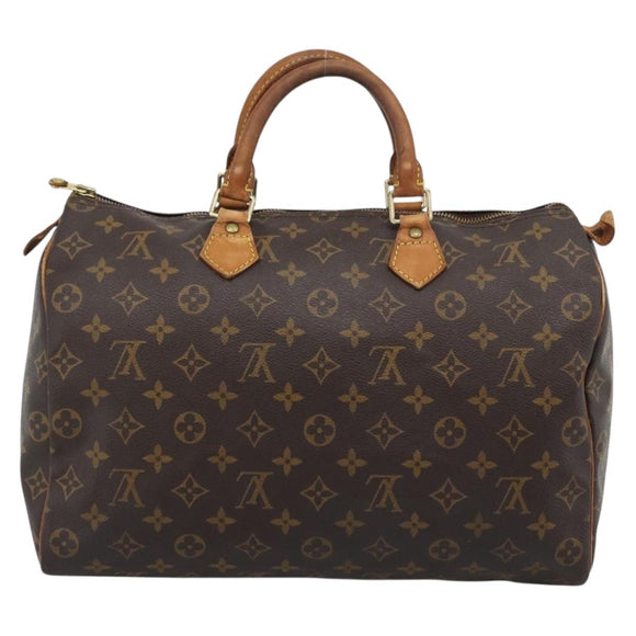 LOUIS VUITTON Monogram Speedy 35 Hand Bag M41524 LV Auth 193533