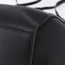 CELINE Big Bag Small Leather 2way Black Silver Auth 193536V-10