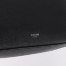 CELINE Big Bag Small Leather 2way Black Silver Auth 193536V-19