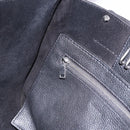 CELINE Big Bag Small Leather 2way Black Silver Auth 193536V-22