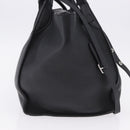 CELINE Big Bag Small Leather 2way Black Silver Auth 193536V-4