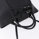 CELINE Big Bag Small Leather 2way Black Silver Auth 193536V-6