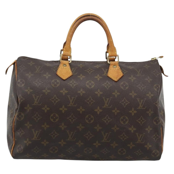 LOUIS VUITTON Monogram Speedy 35 Hand Bag M41524 LV Auth 193537