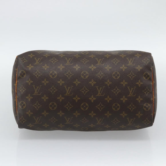 LOUIS VUITTON Monogram Speedy 35 Hand Bag M41524 LV Auth 193537